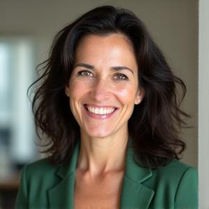 Ritratto professionale della Dottoressa Elena Rossi, nutrizionista.