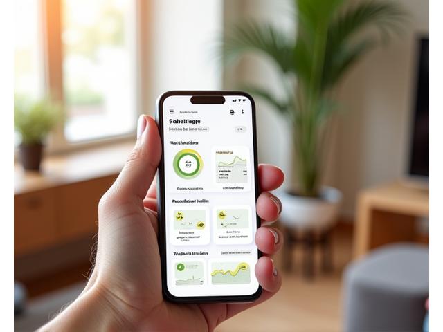 Schermate di un'applicazione mobile VitaAurora su uno smartphone che mostra dati di salute, grafici di progresso e raccomandazioni personalizzate.