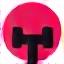 Icona di bilanciere per fitness