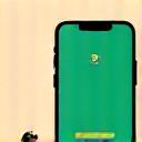 Icona stilizzata di smartphone con un'app fitness aperta e cuffie, suggerendo l'uso in movimento